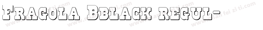 Fragola Bblack regul字体转换